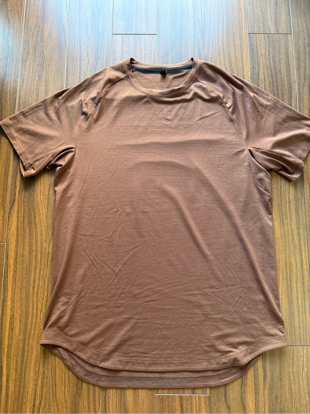 lululemon athletica License to Train Brown Short-Sleeve Performance Tee